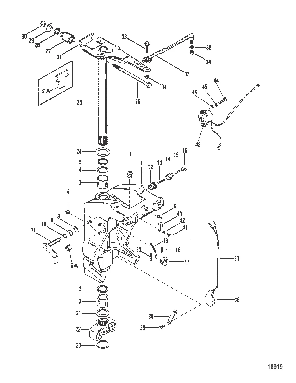 Шарнирный кронштейн и рычаг рулевого механизма