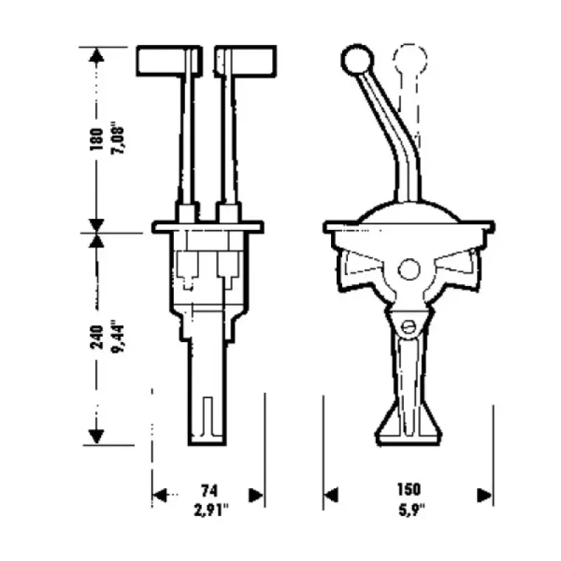 ULTRAFLEX Контроллер горизонтального крепления