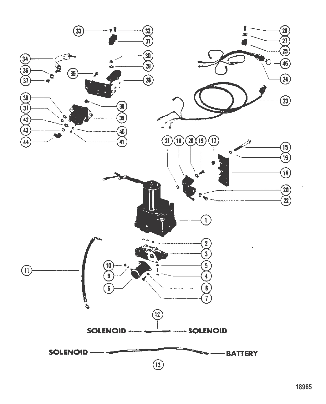 Гидравлический насос (С/н Merc-5393736/Mariner-5316380 и ниже)
