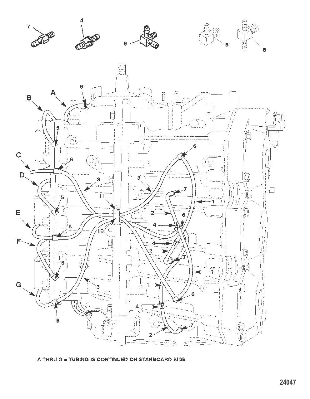 СЛИВНАЯ СИСТЕМА (ЛЕВЫЙ БОРТ)