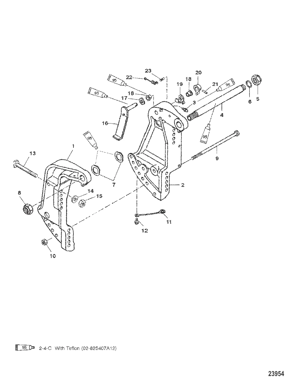ТРАНЦЕВЫЕ КРОНШТЕЙНЫ (С/Н 0G589999 И НИЖЕ)