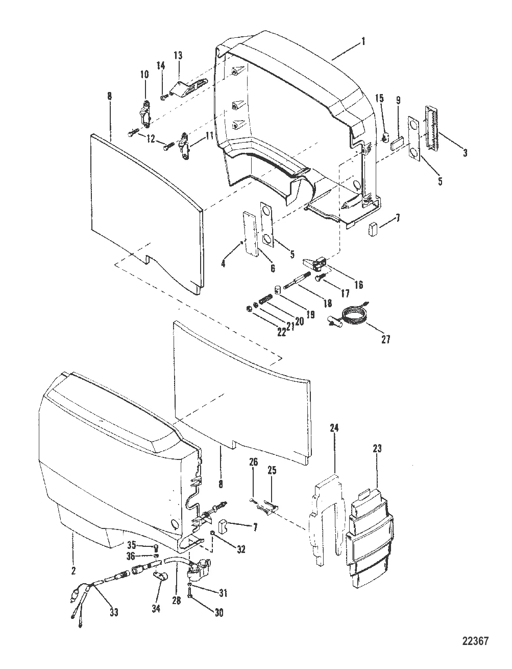 КОЖУХИ И ПЕРЕДНЯЯ КРЫШКА