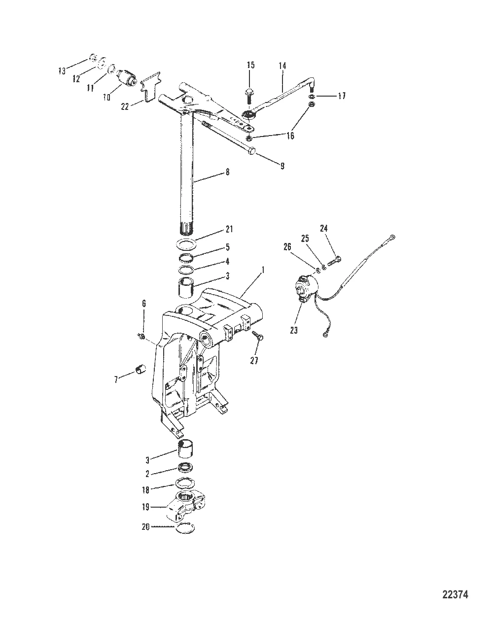 ШАРНИРНЫЙ КРОНШТЕЙН И РЫЧАГ РУЛЕВОГО МЕХАНИЗМА