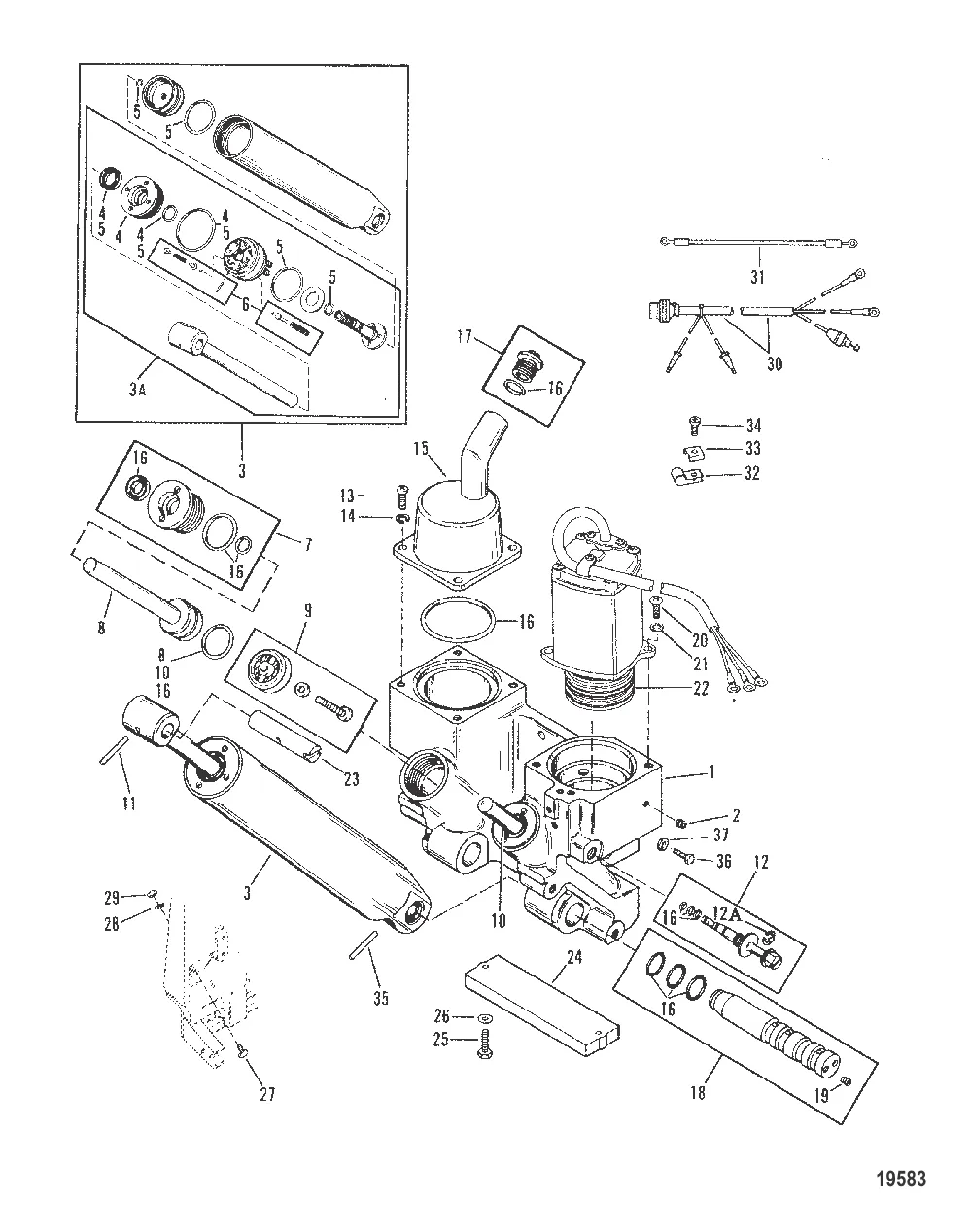 Компоненты усилителя дифферента (Конструкция I)