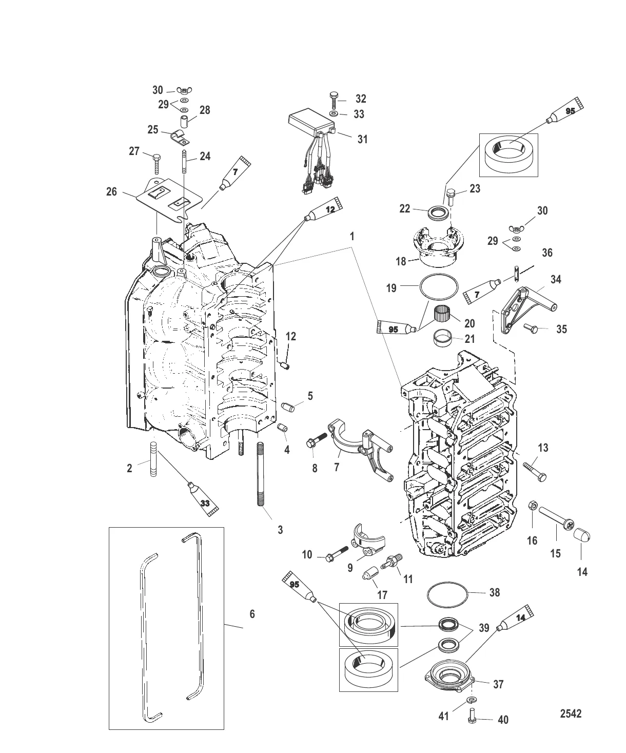 Блок цилиндров и колпачки