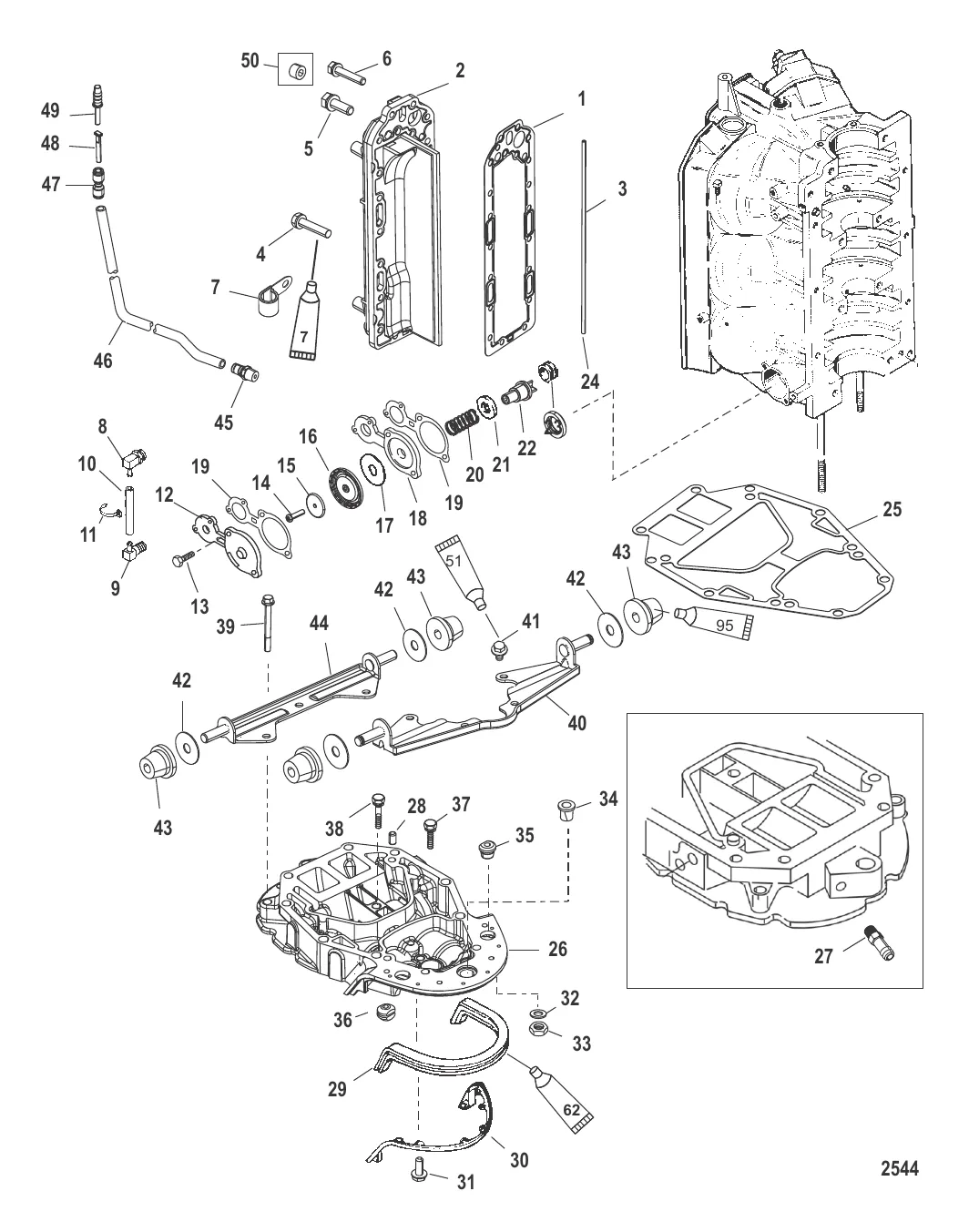 Выхлопной коллектор и пластина выхлопа