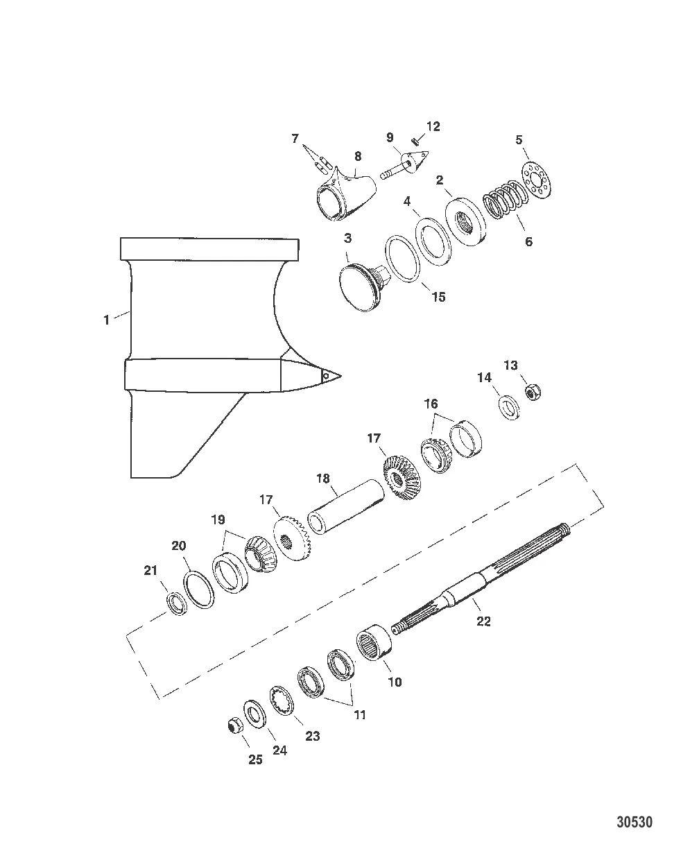 КАРТЕР РЕДУКТОРА (ГРЕБНОЙ ВАЛ)(IV SSM)
