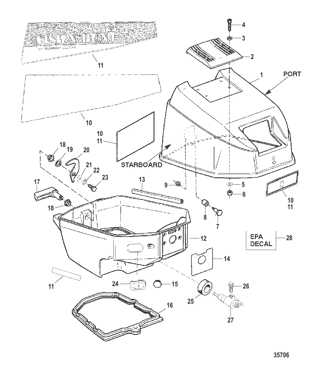 КАРТЕР В СБОРЕ ВЕРХНИЙ И НИЖНИЙ