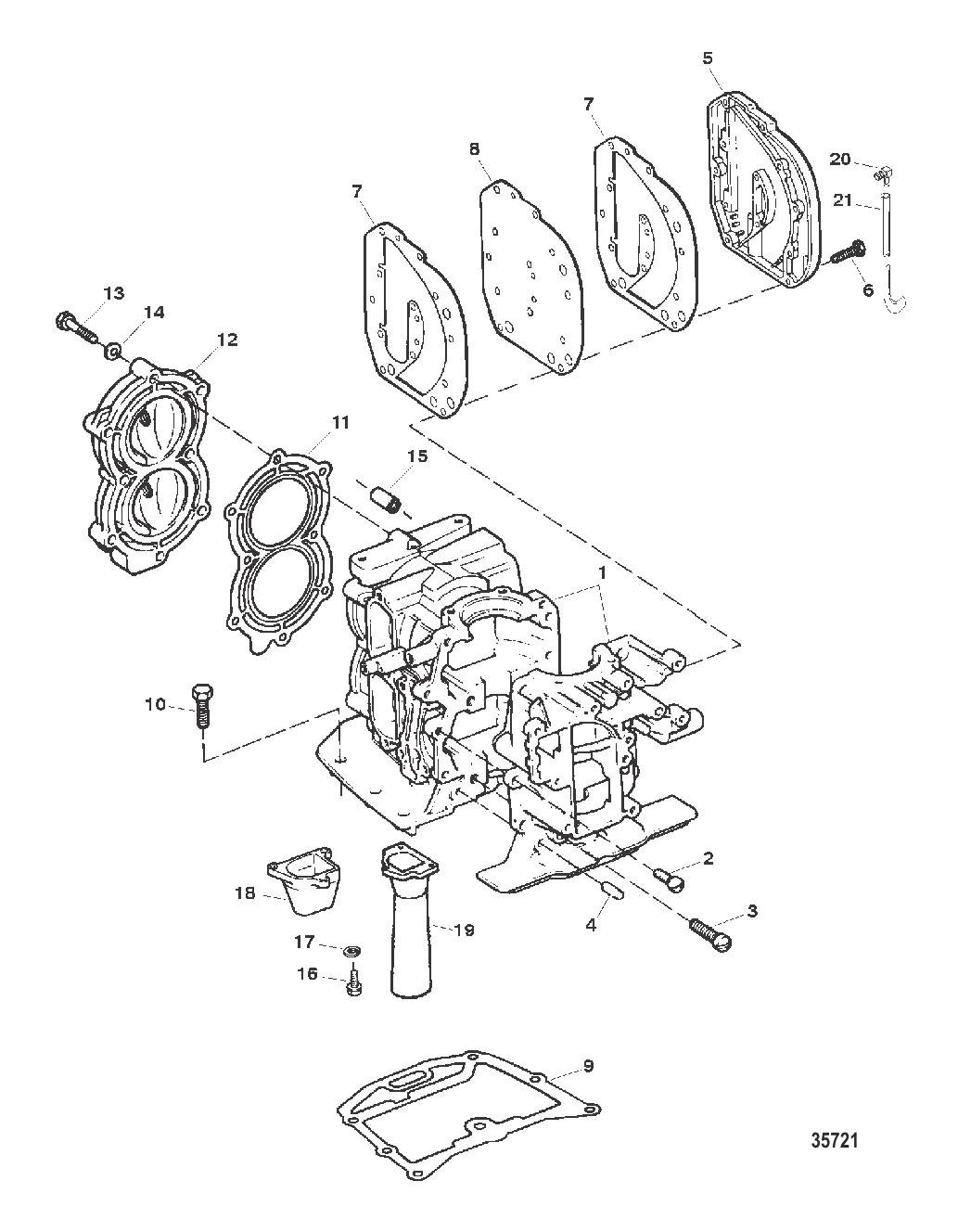 БЛОК ЦИЛИНДРА В СБОРЕ