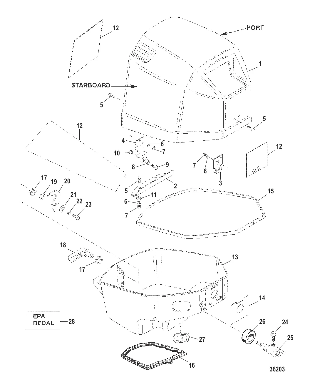 КАРТЕР В СБОРЕ ВЕРХНИЙ И НИЖНИЙ