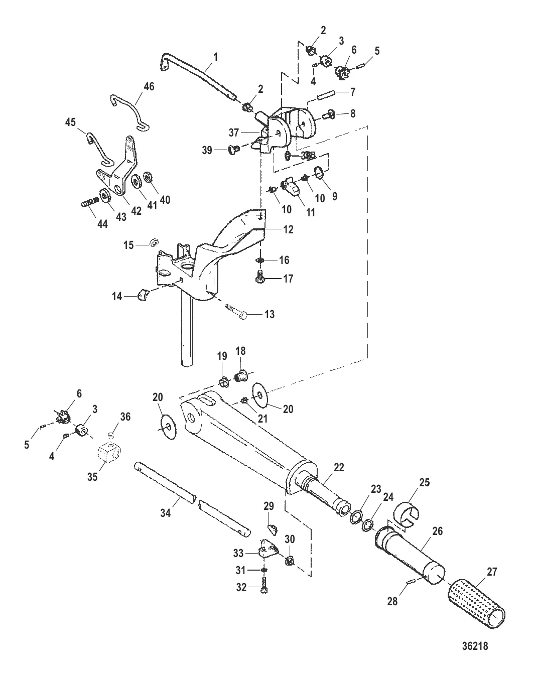 РУМПЕЛЬНАЯ РУКОЯТКА И ТЯГА ГАЗА