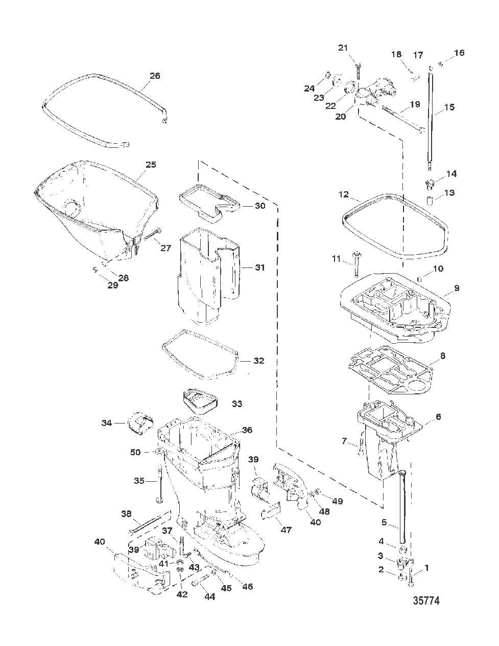 Корпус ведущего вала