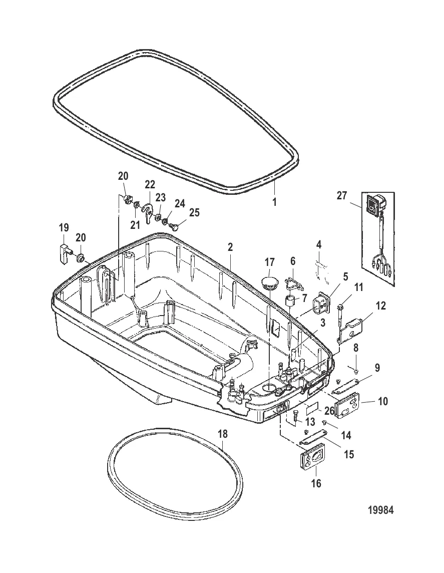 Нижний кожух в сборе