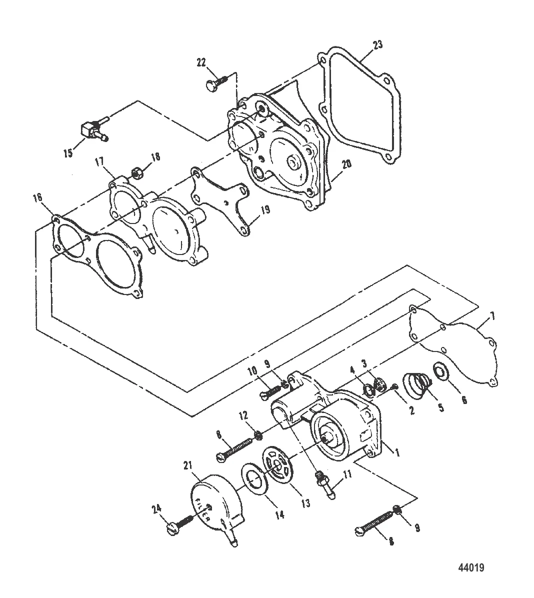 Топливный насос в сборе 0E000001-0E065371
