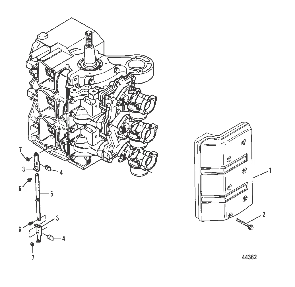 Крышка впускного отверстия / тяга газа