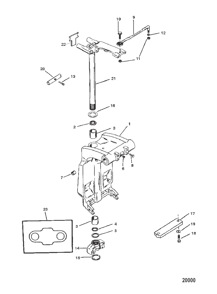Шарнирный кронштейн и рычаг рулевого механизма