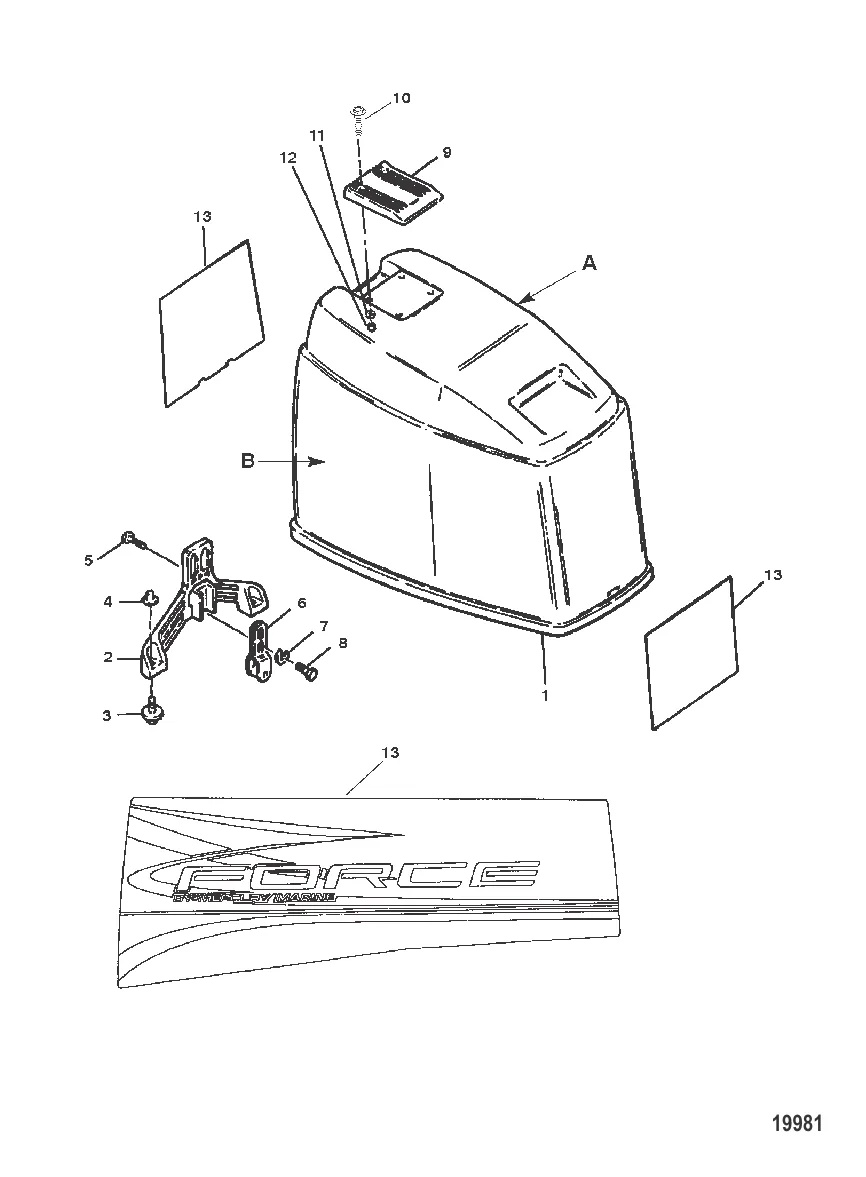 Кожух в сборе (Верхняя часть)