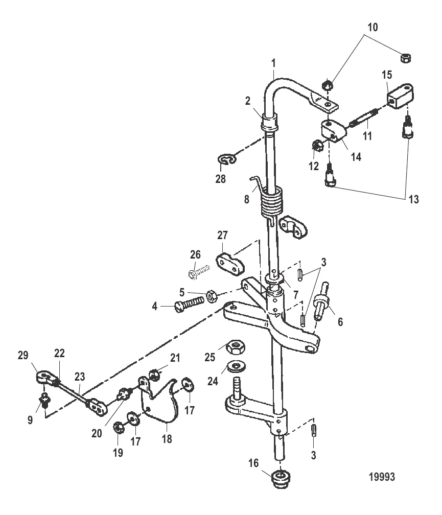 Передаточный вал и тяга газа
