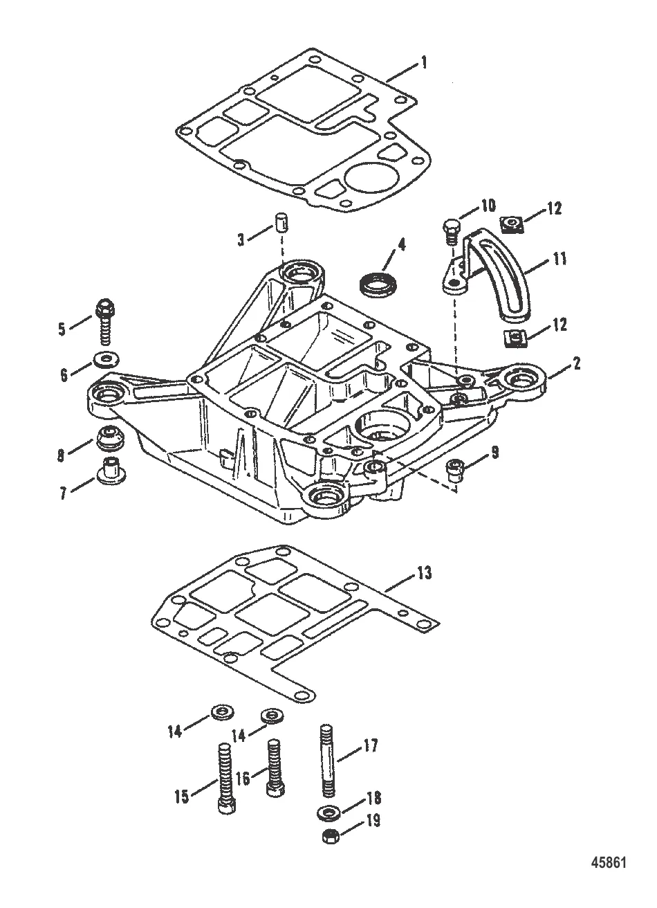Переходная пластина Верхняя часть
