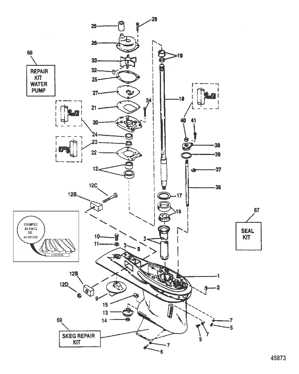 Картер редуктора (Ведущий вал)