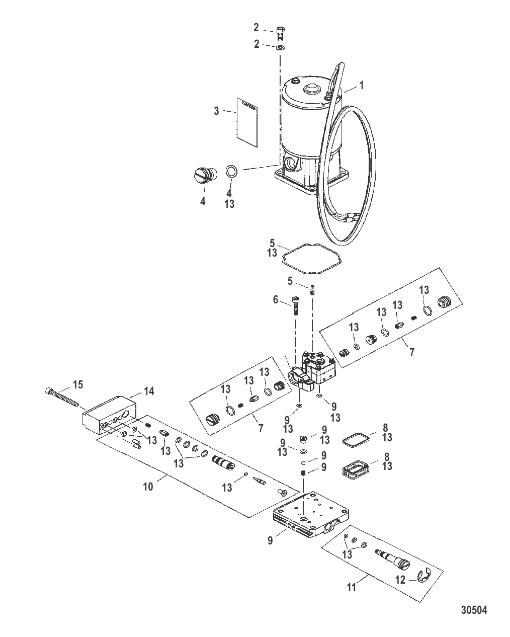 УЗЕЛ НАСОСОВ И ДВИГАТЕЛЕЙ (853520A1)