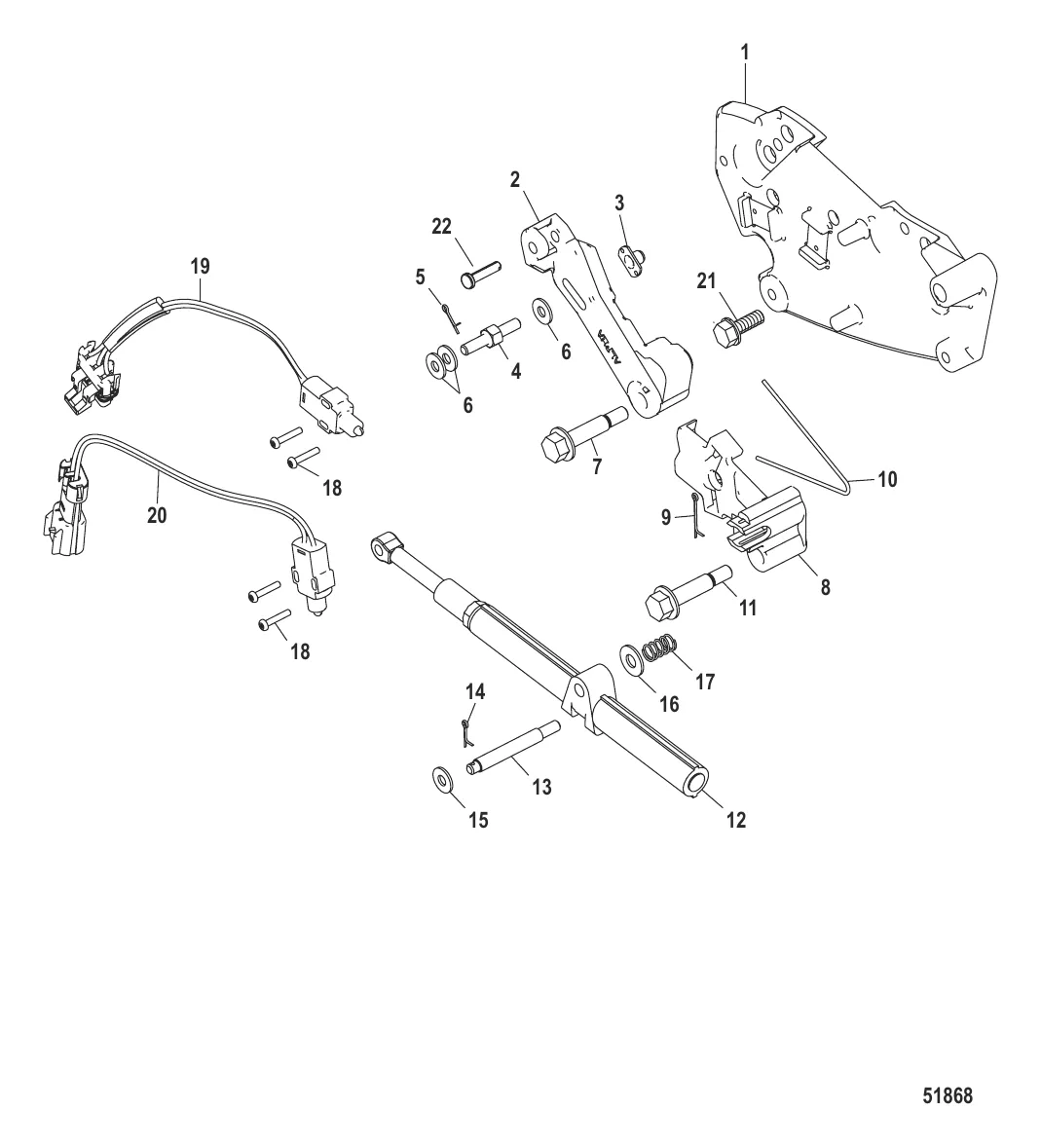Кронштейн переключения передач