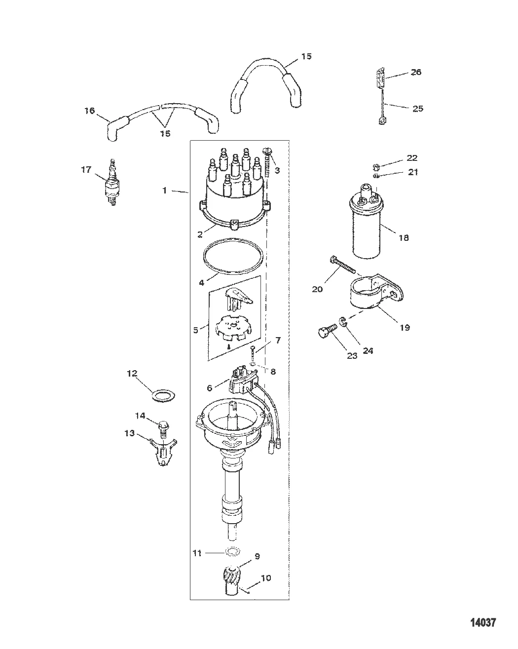 Распределитель и компоненты системы зажигания