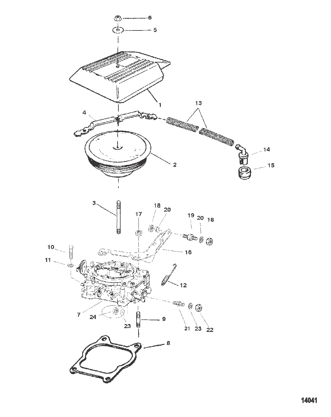 Карбюратор и тяга газа (Четырехдиффузорный)