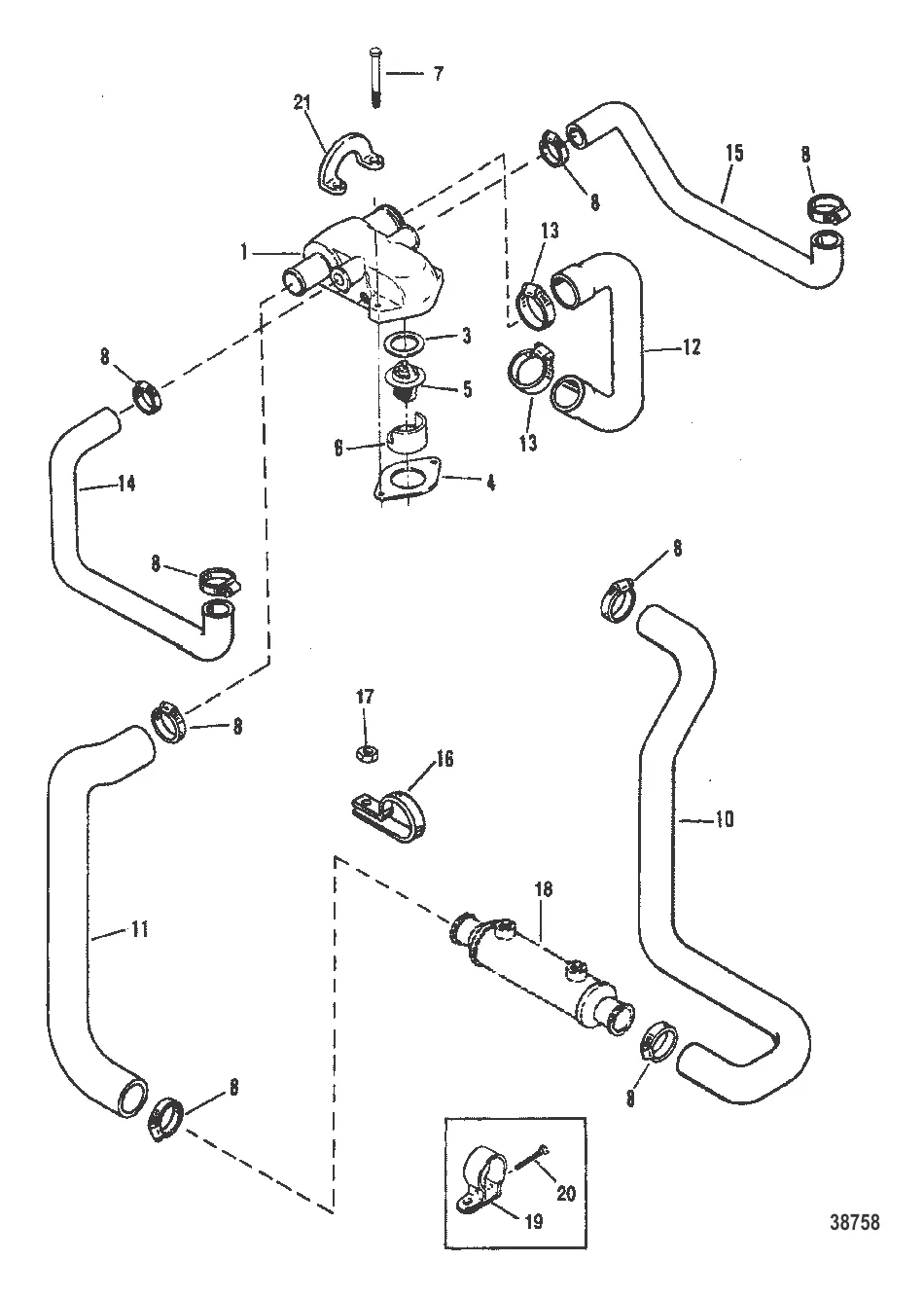 СТАНДАРТНАЯ СИСТЕМА ОХЛАЖДЕНИЯ (КОНСТРУКЦИЯ II)