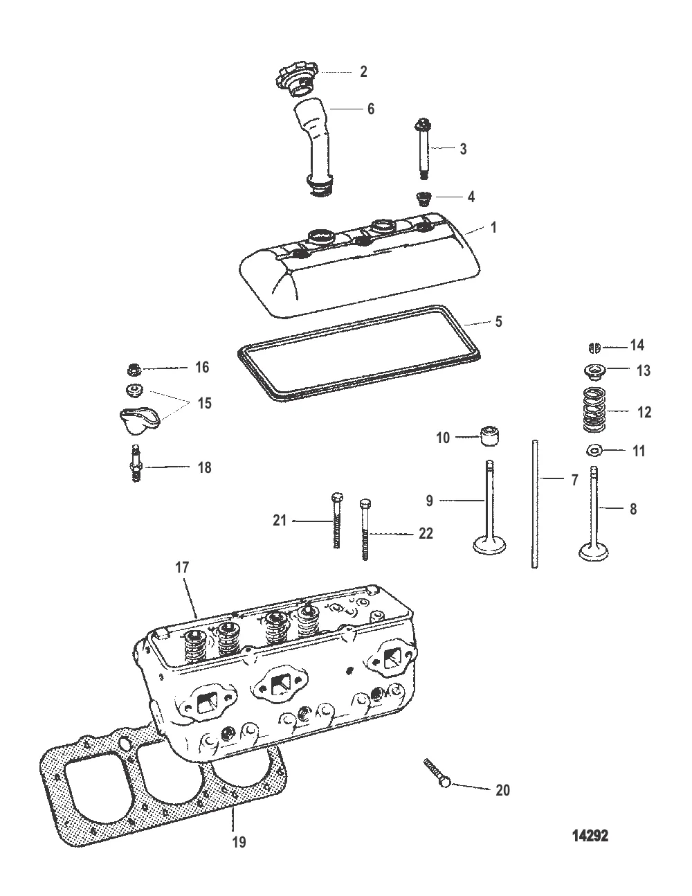 ГОЛОВКА ЦИЛИНДРА И КРЫШКА КОРОМЫСЛА