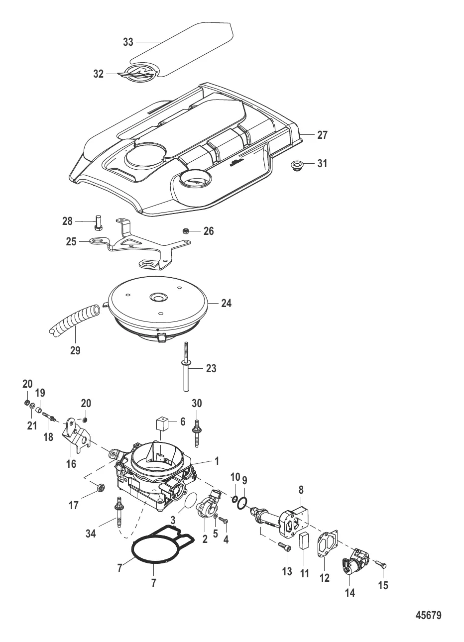 Корпус дроссельной заслонки