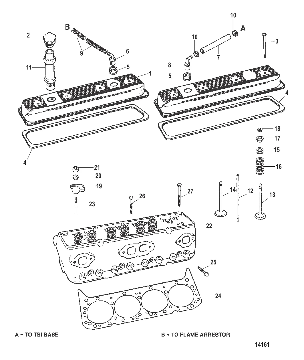 ГОЛОВКА ЦИЛИНДРА И КРЫШКА КОРОМЫСЛА