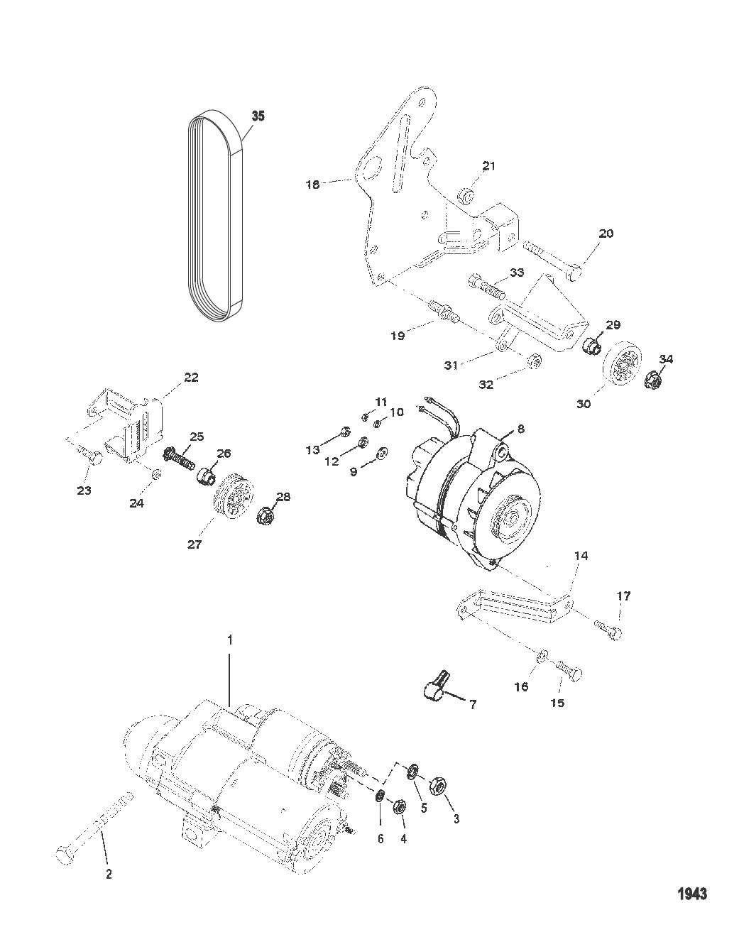 Генератор и стартер (Mando)