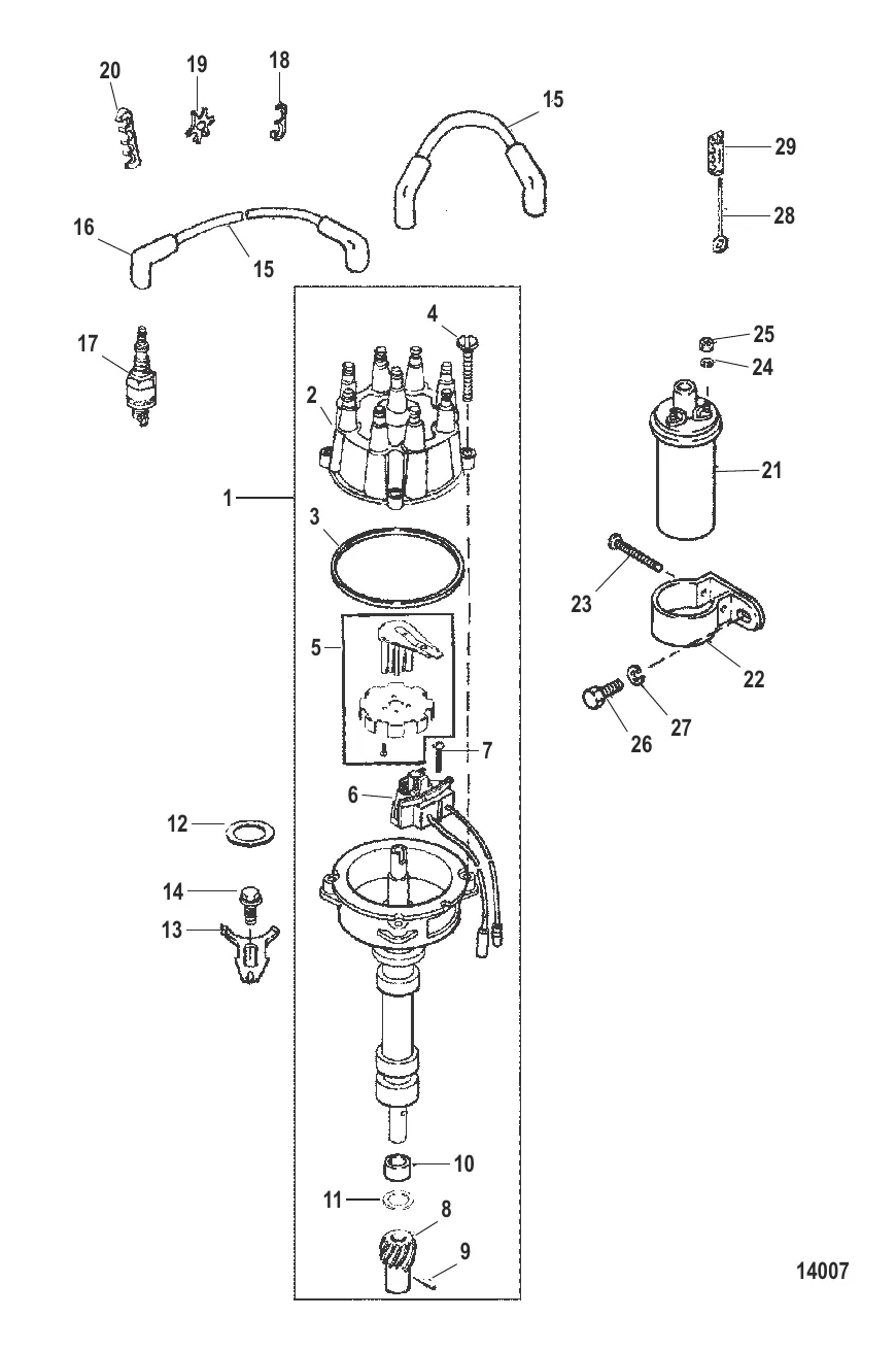 Распределитель и компоненты системы зажигания