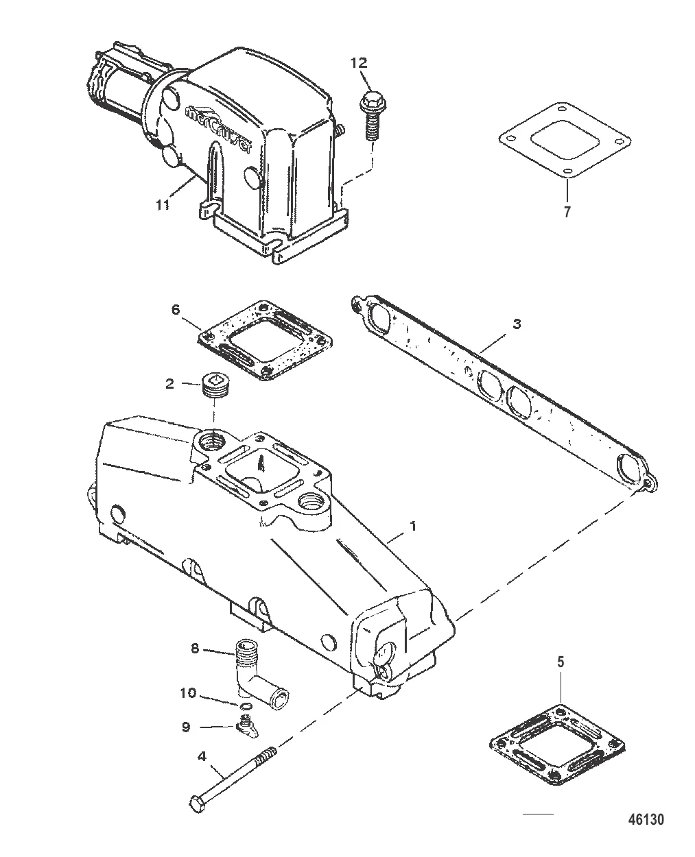 ВЫХЛОПНОЙ КОЛЛЕКТОР И ВЫХЛОПНОЙ КОЛЕНЧАТЫЙ ПАТРУБОК ИЗ НЕРЖАВЕЮЩЕЙ СТАЛИ