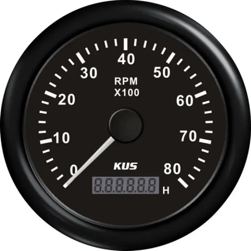 KUS Тахометр 8000 об/мин со счетчиком моточасов (BB), SR:1-10