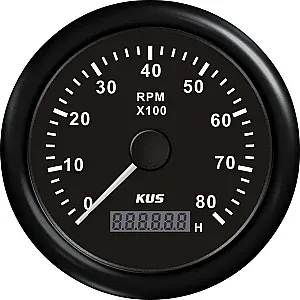 Тахометр 8000 об/мин со счетчиком моточасов (BB), SR:1-10 KY07206