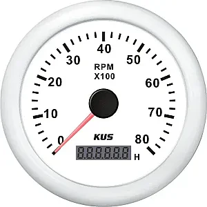 Тахометр 8000 об/мин со счетчиком моточасов (WW), SR:1-10 KY07308