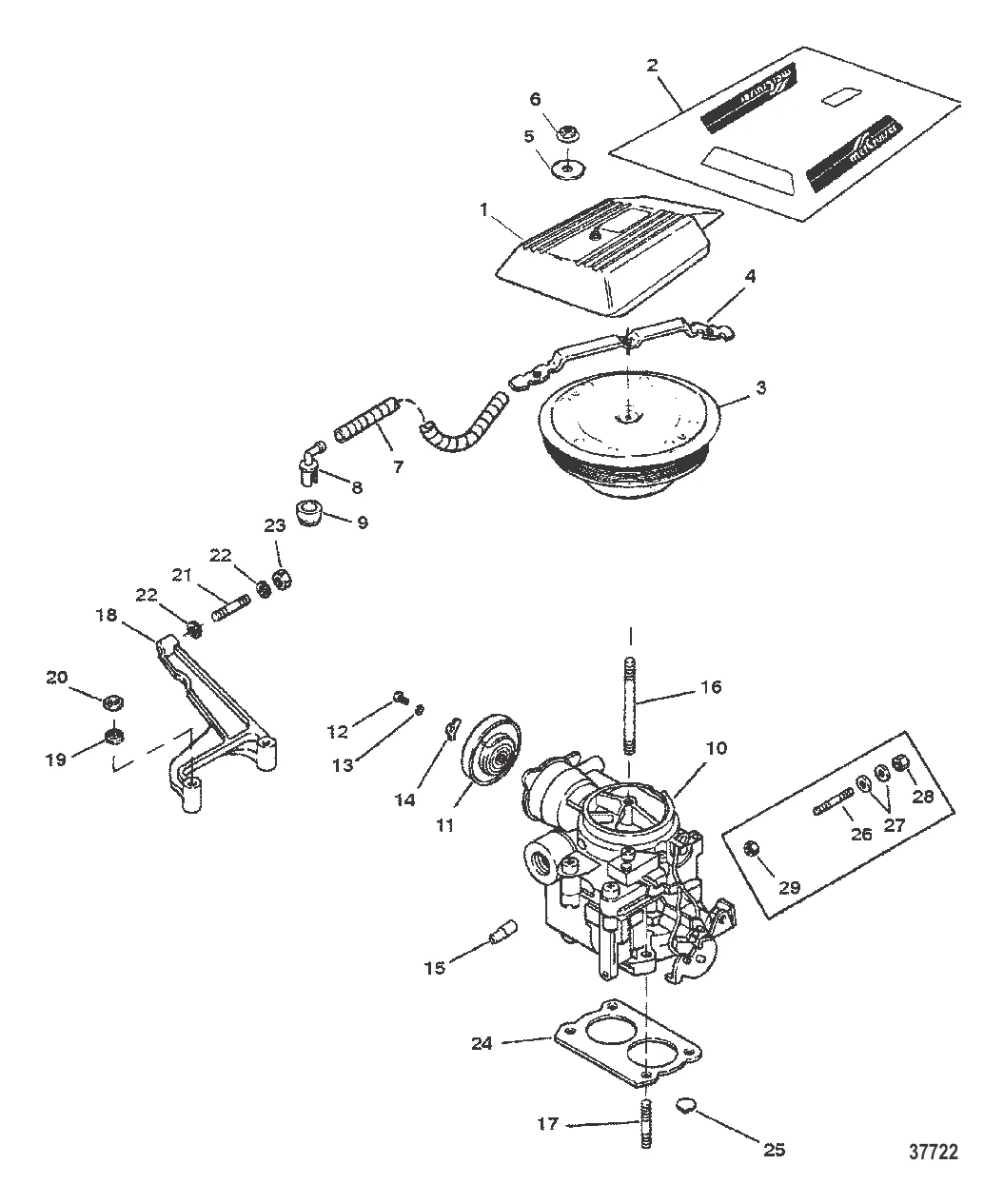 КАРБЮРАТОР/ТЯГА ГАЗА (2-ДИФФУЗОРНЫЙ)