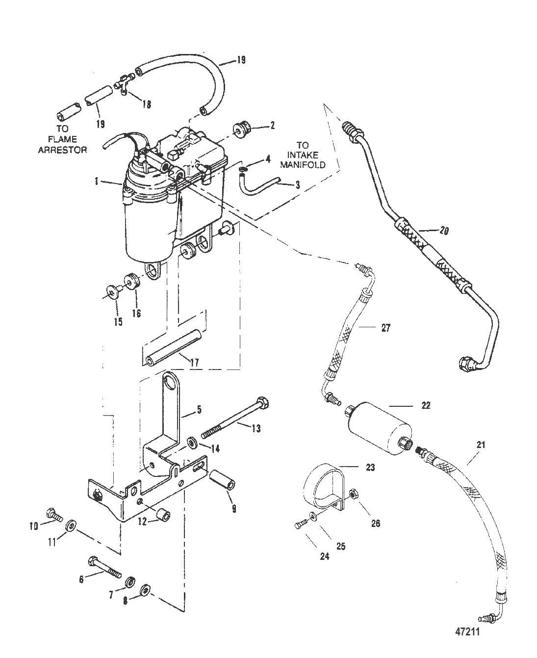 БАК ПАРОСЕПАРАТОРА И ТОПЛИВОПРОВОДЫ