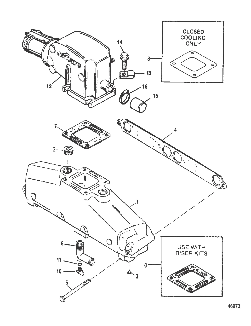 ВЫХЛОПНОЙ КОЛЛЕКТОР И ВЫХЛОПНОЙ КОЛЕНЧАТЫЙ ПАТРУБОК (BRAVO)