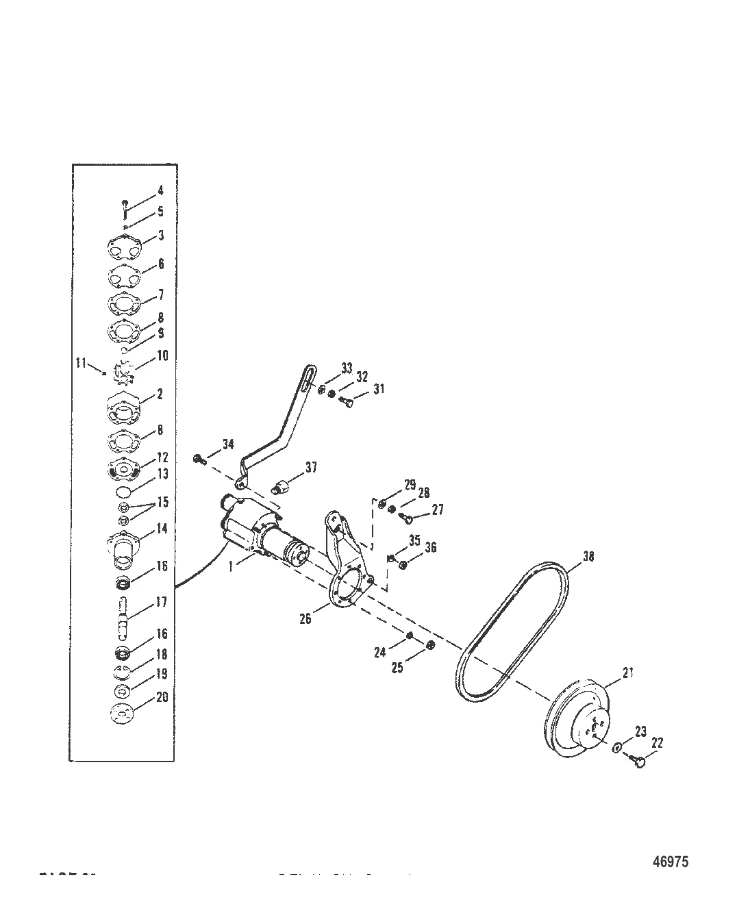 НАСОС ДЛЯ ЗАБОРТНОЙ ВОДЫ В СБОРЕ
