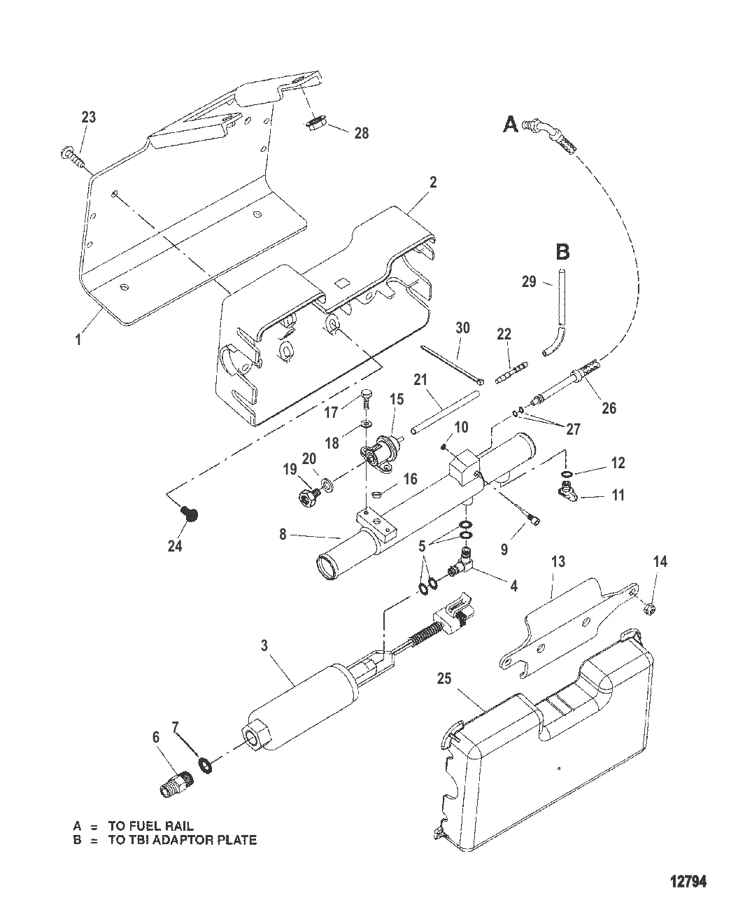 Топливный насос и охладитель топлива