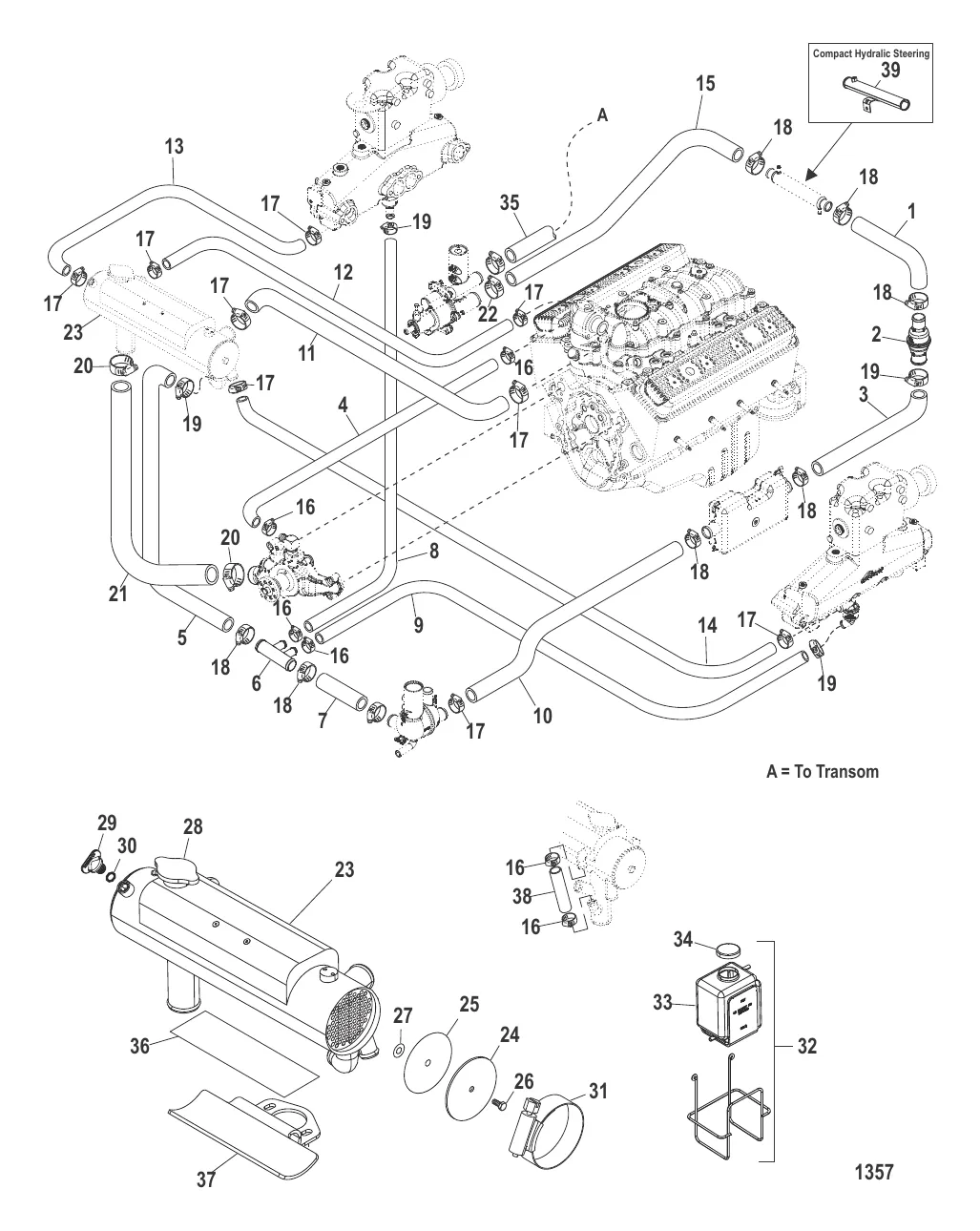 Закрытая система охлаждения (Простой слив)