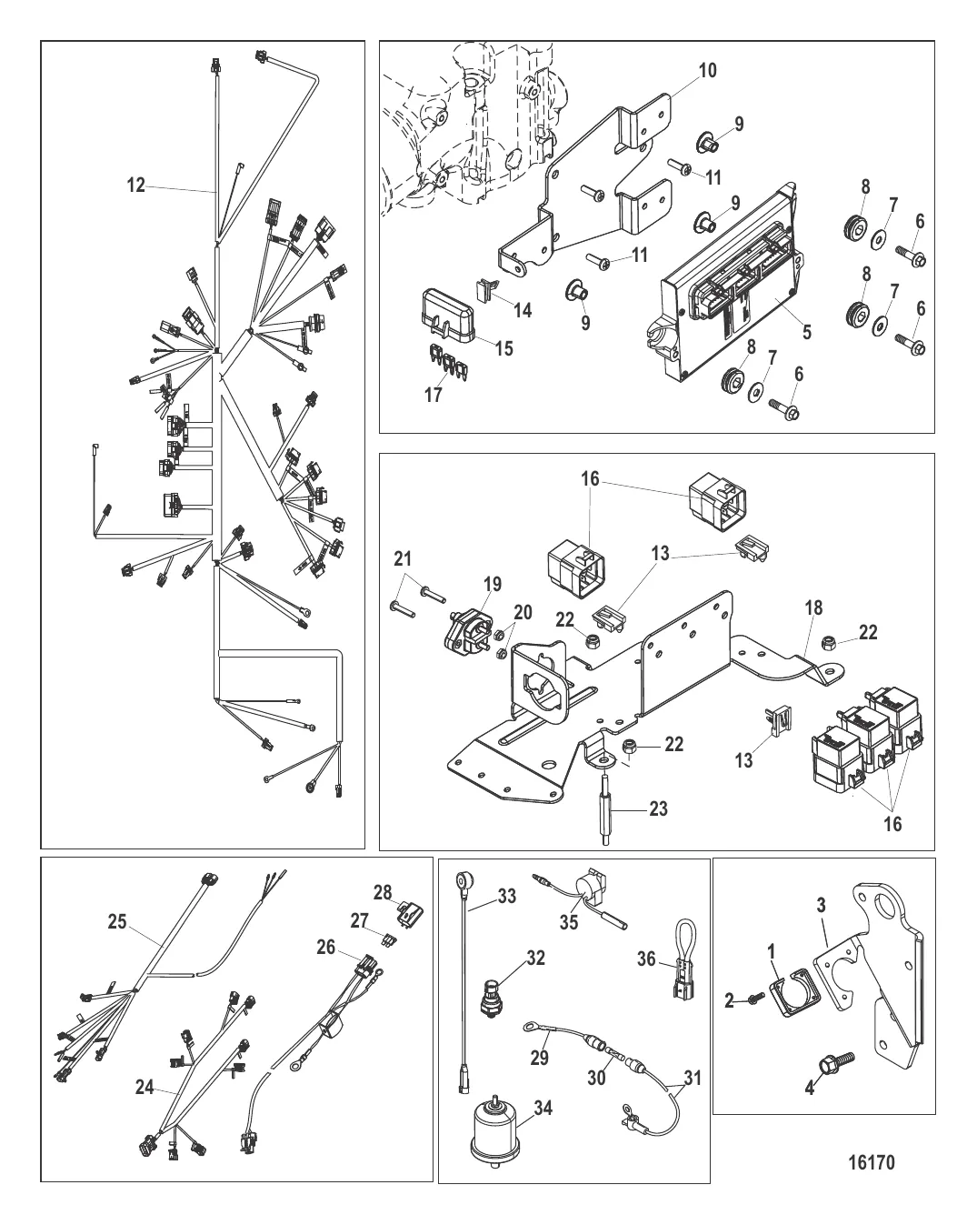 Электрические компоненты (Цифровое управление газом и реверсом)