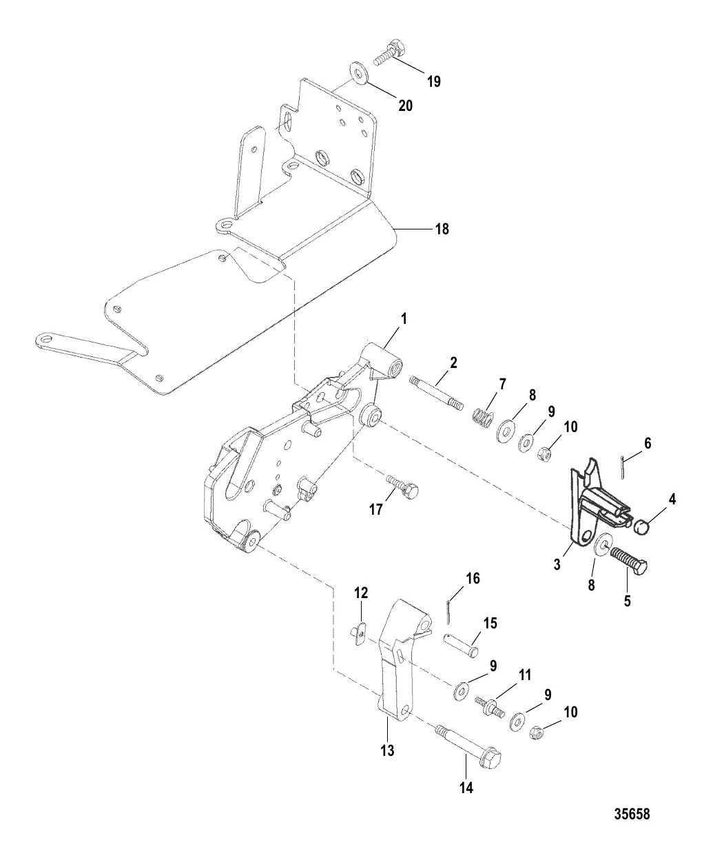 КРОНШТЕЙН ПЕРЕКЛЮЧЕНИЯ ПЕРЕДАЧ