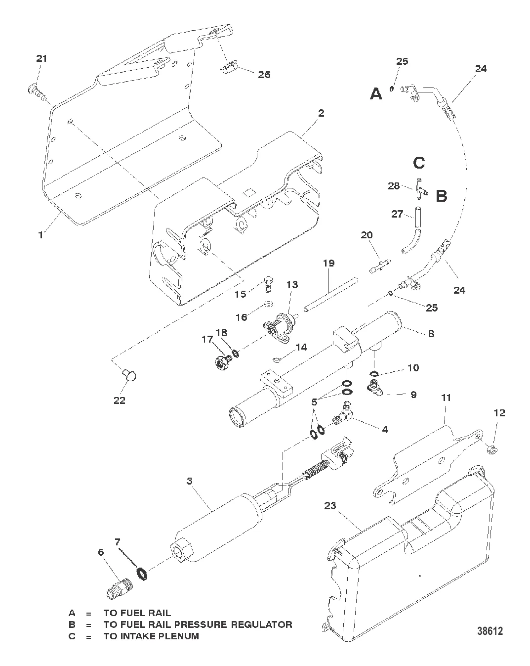 ТОПЛИВНЫЙ НАСОС И ОХЛАДИТЕЛЬ ТОПЛИВА (СИСТЕМА ТОПЛИВНОГО ОХЛАЖДЕНИЯ) С/Н 0K147350 И ВЫШЕ