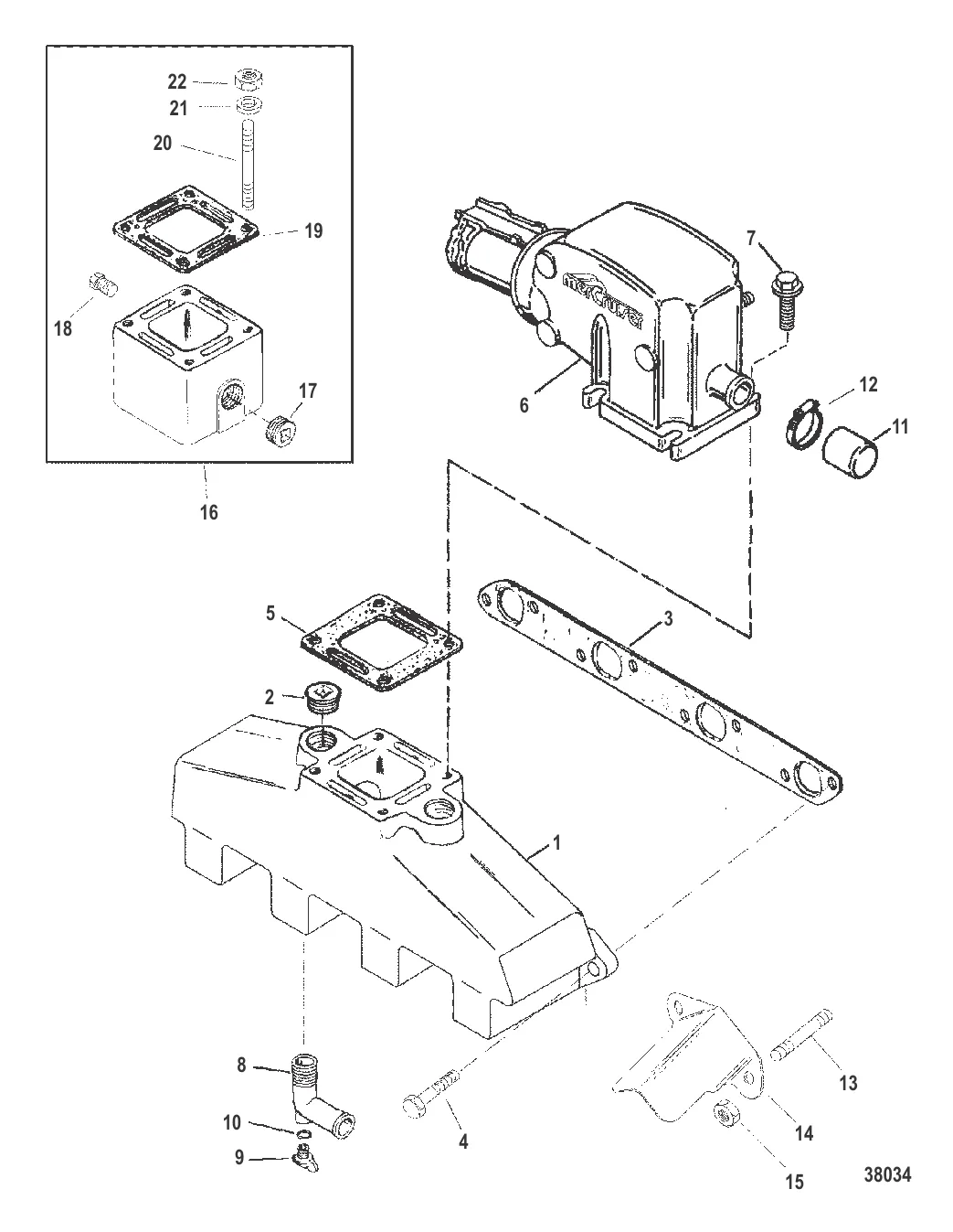 ВЫХЛОПНОЙ КОЛЛЕКТОР И ВЫХЛОПНОЙ КОЛЕНЧАТЫЙ ПАТРУБОК