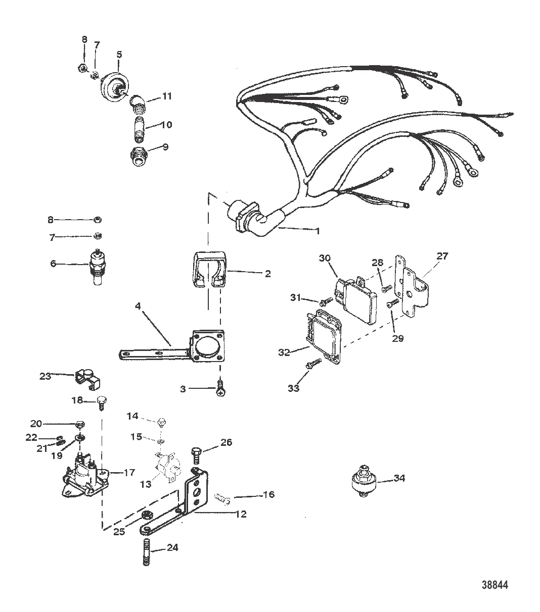 ЭЛЕКТРОПРОВОДКА/ЭЛЕКТРИЧЕСКИЕ КОМПОНЕНТЫ (ЗАЖИГАНИЕ THUNDERBOLT V)