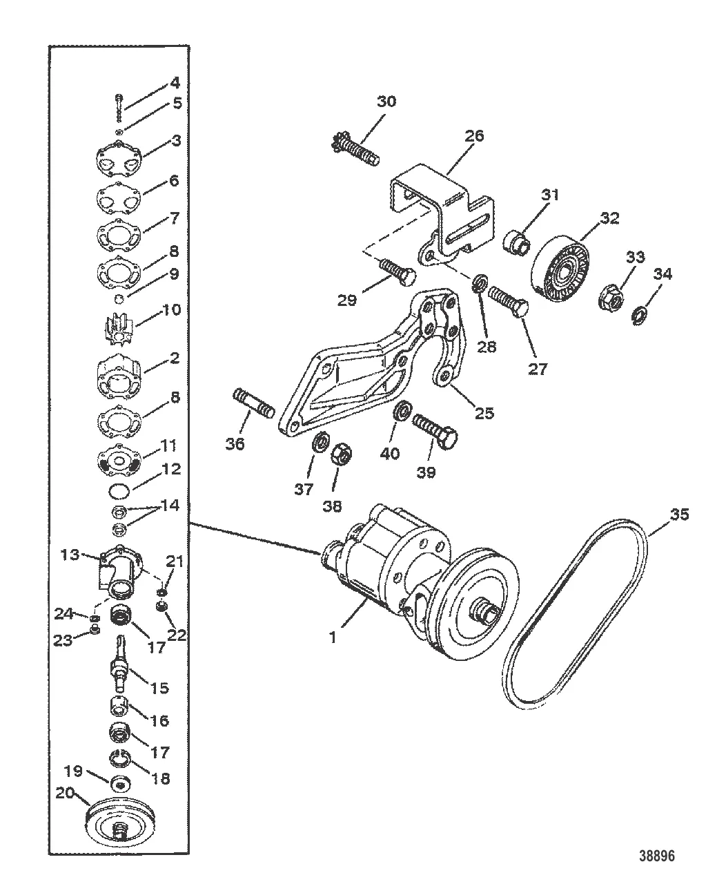 НАСОС ДЛЯ ЗАБОРТНОЙ ВОДЫ